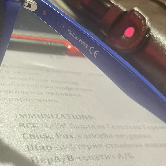 Pre-loved Pucci sunglasses; blue square adorable 🕶️ - Picture 6 of 11
